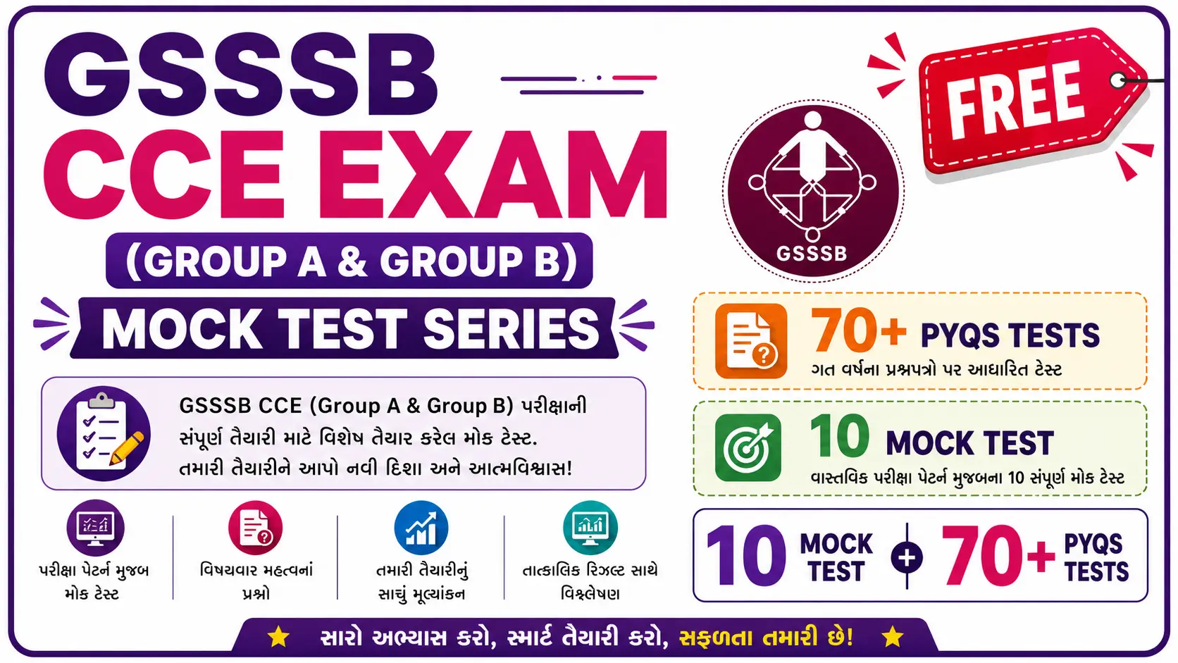 GSSSB CCE (Group-A & Group-B) Tests Series